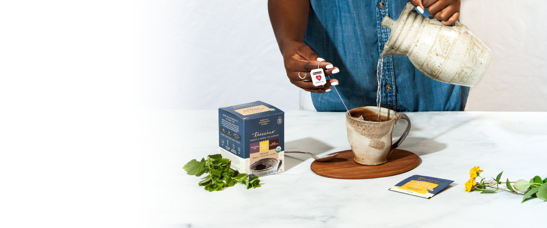 Teeccino Chicory Herbal Tea - Roasted Nut