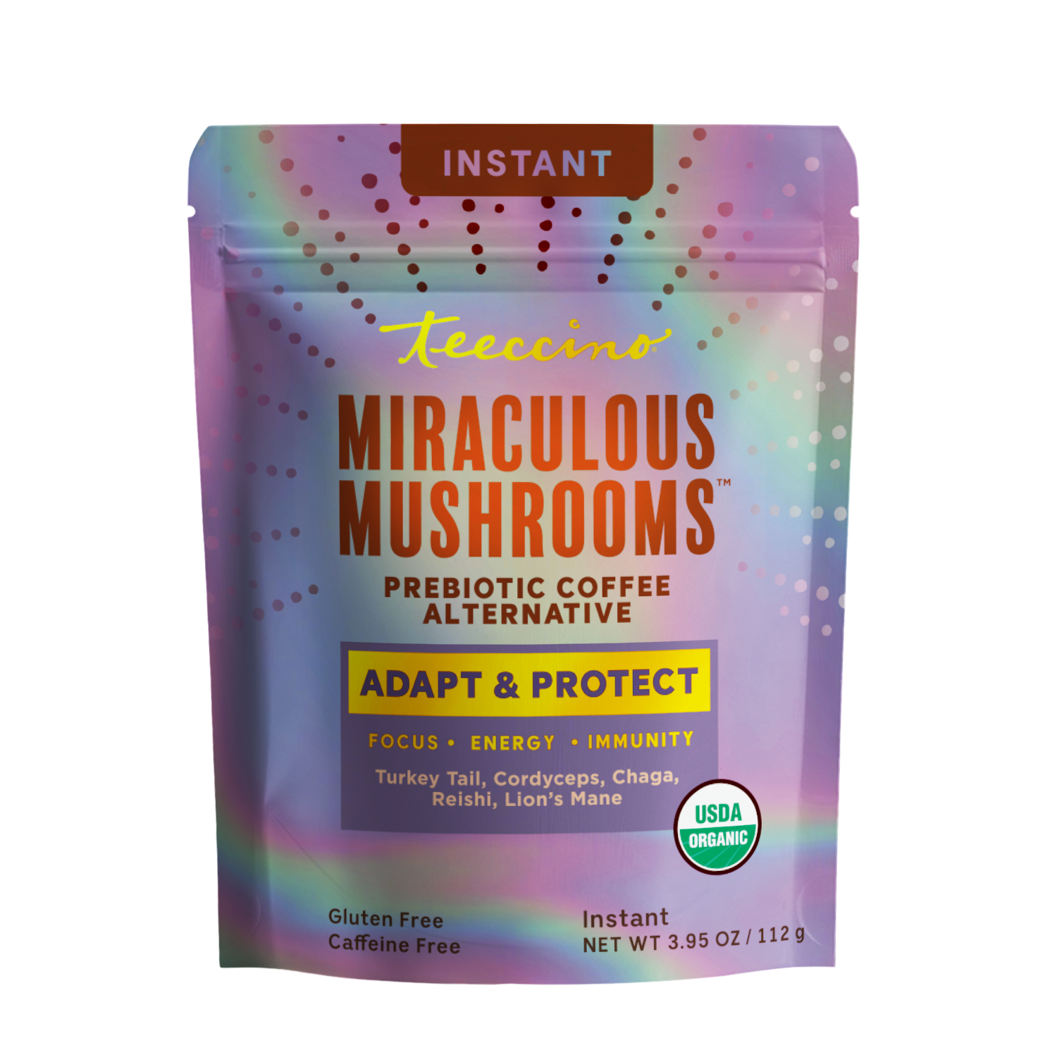 Miraculous Mushrooms® Adapt & Protect Instant Herbal Coffee – Teeccino