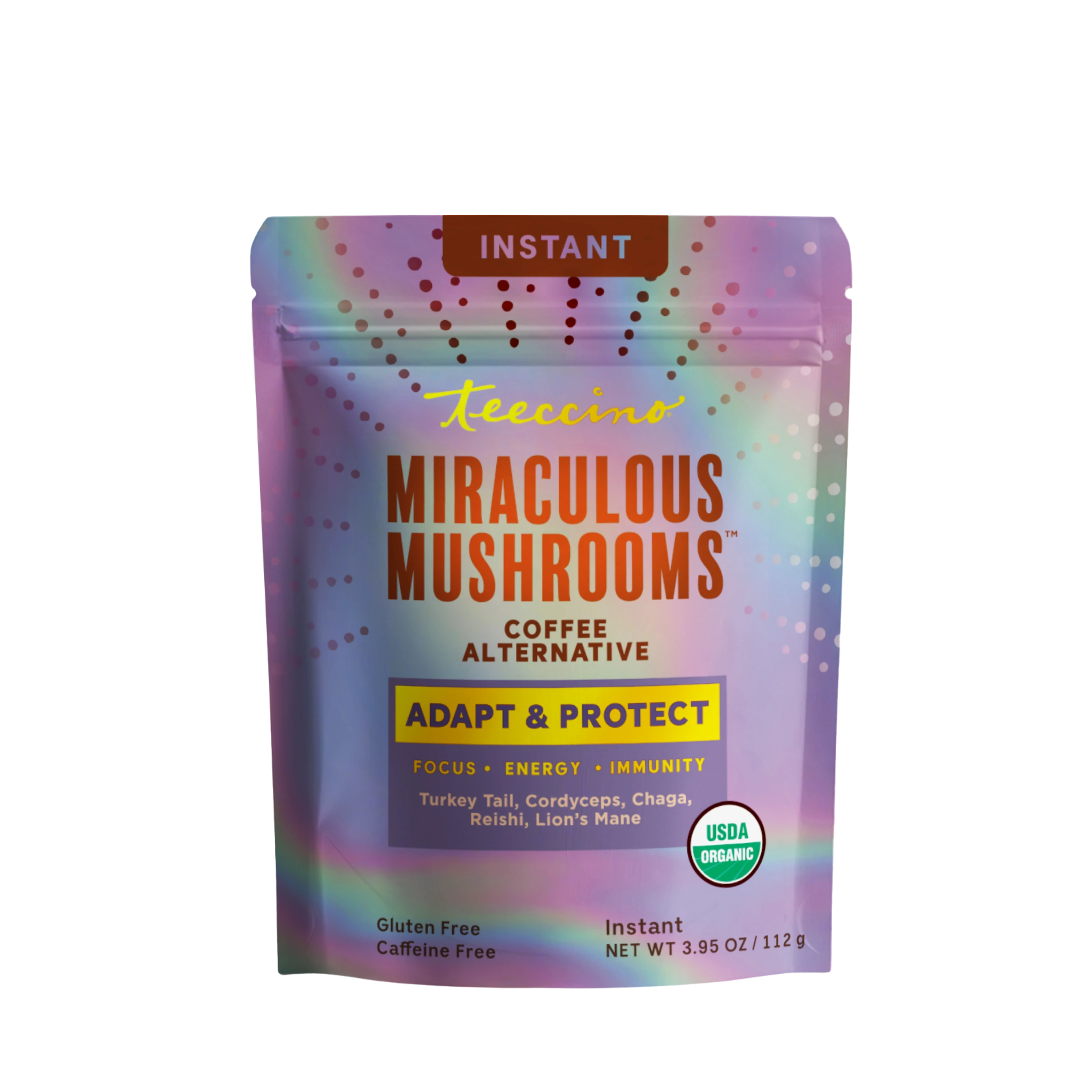 Miraculous Mushrooms® Adapt & Protect Instant Herbal Coffee – Teeccino