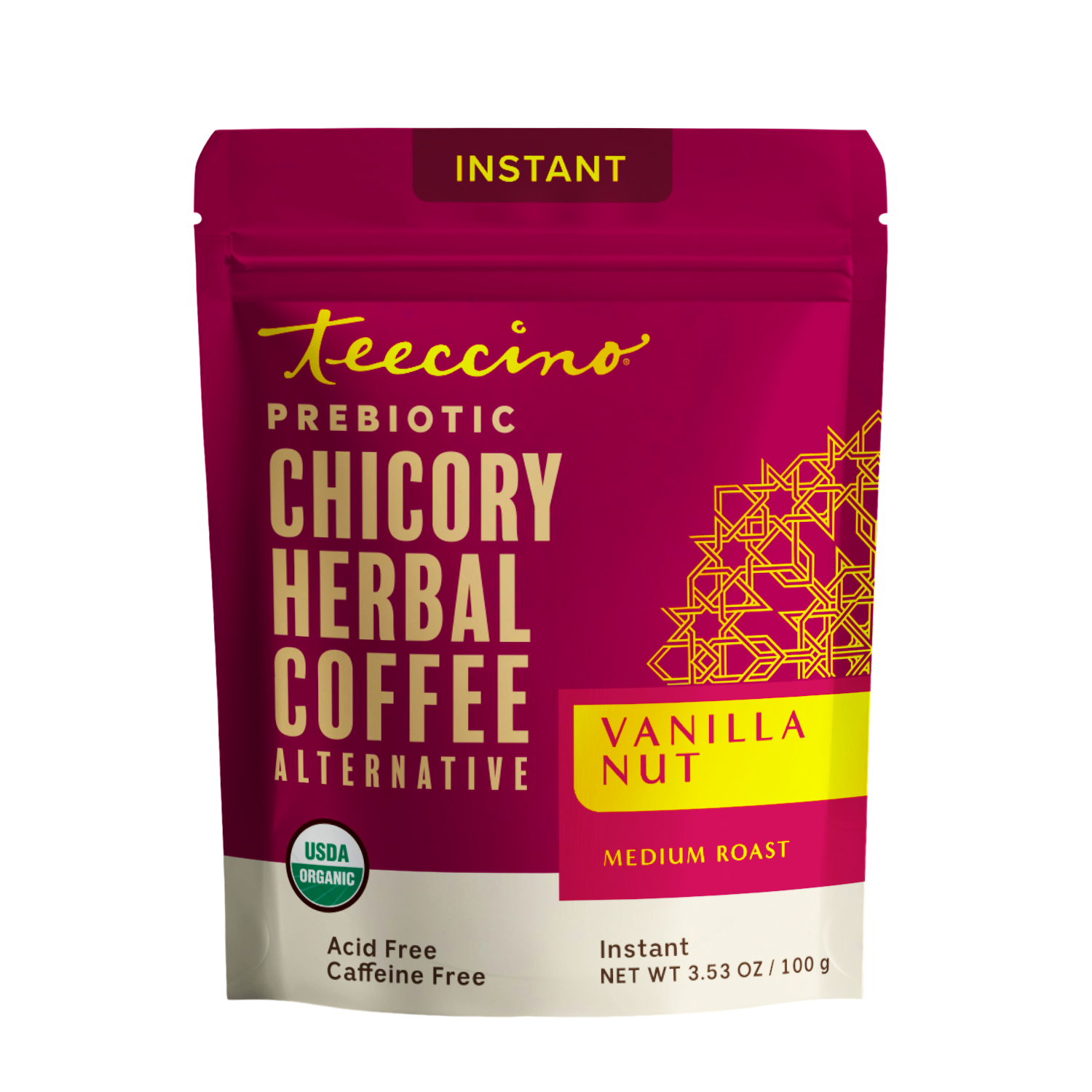 その他 teasute30 Instant Vanilla Nut Herbal Coffee – Teeccino