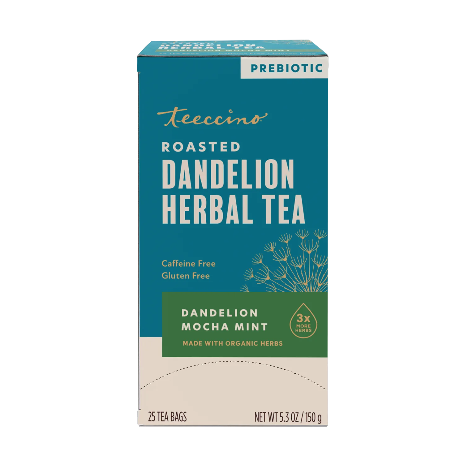 茶 teressa Dandelion Mocha Mint Roasted Herbal Tea – Teeccino