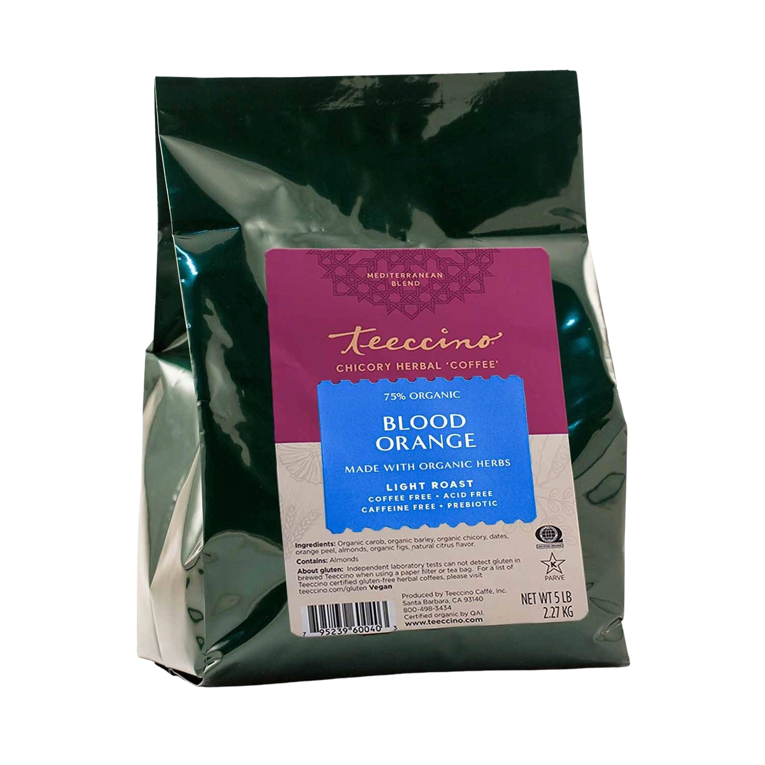 A single green leaf against a white background.