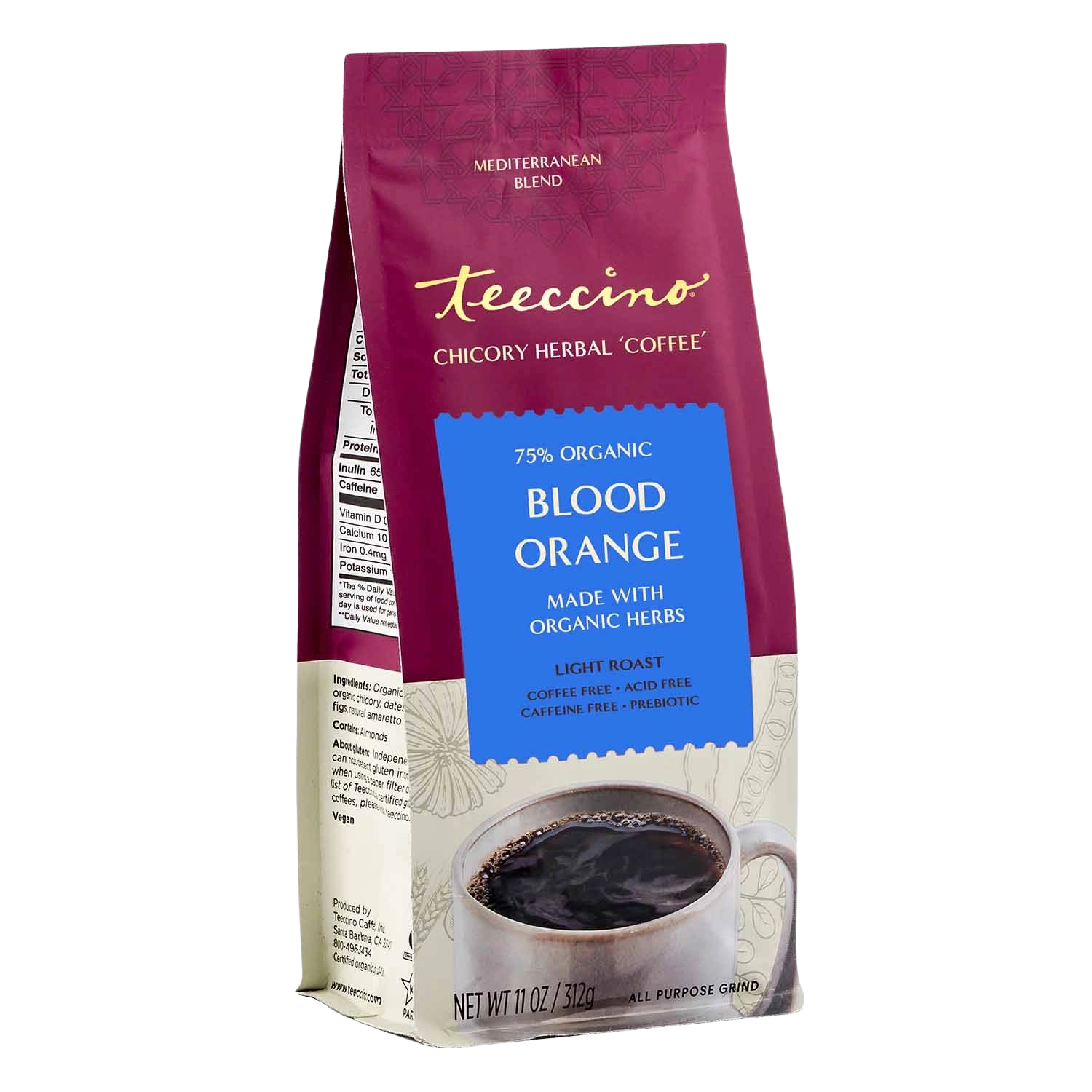 Blood Orange Chicory Herbal Coffee – Teeccino Blood Orange Chicory Herbal Coffee – Teeccino