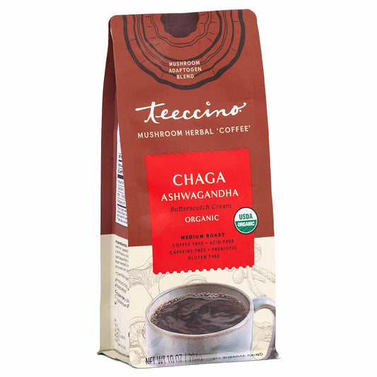 Chaga Ashwagandha Butterscotch Cream Mushroom Herbal Coffee