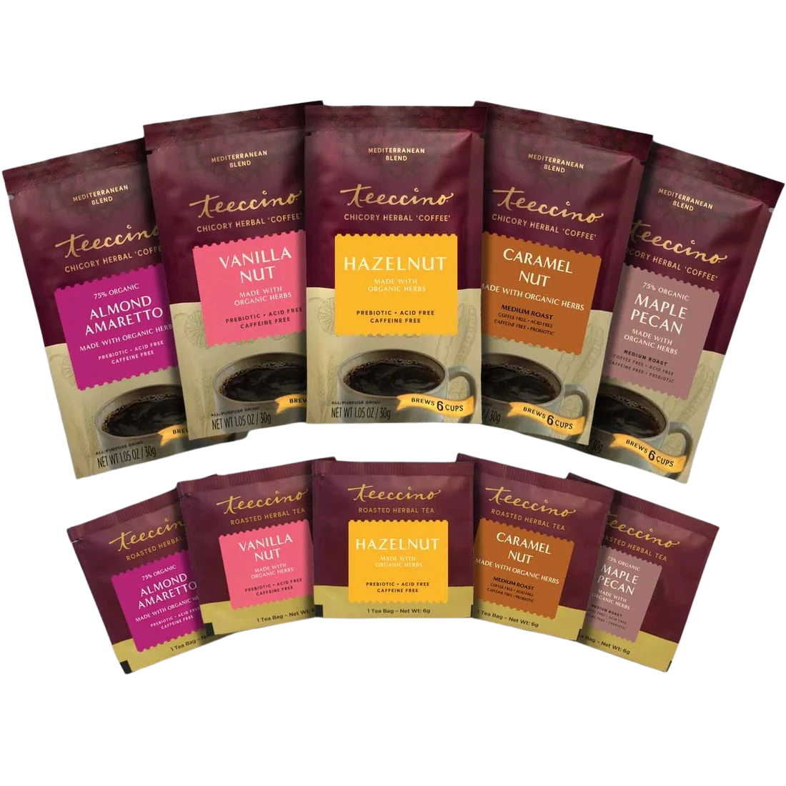 Nut Blends Herbal Coffee & Tea Sampler