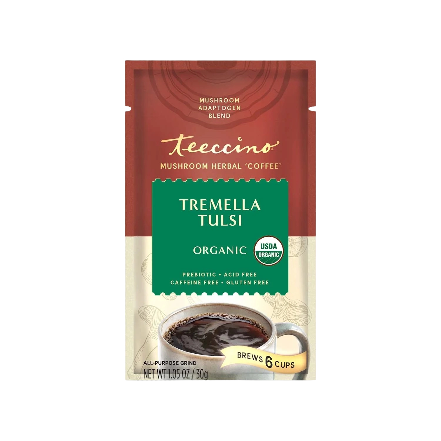 A single green leaf against a white background.