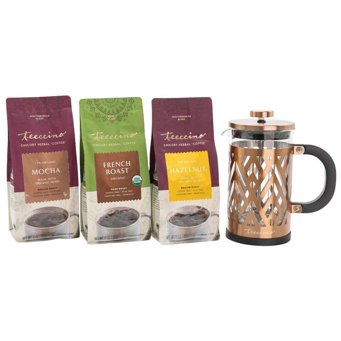 A single green leaf against a white background.