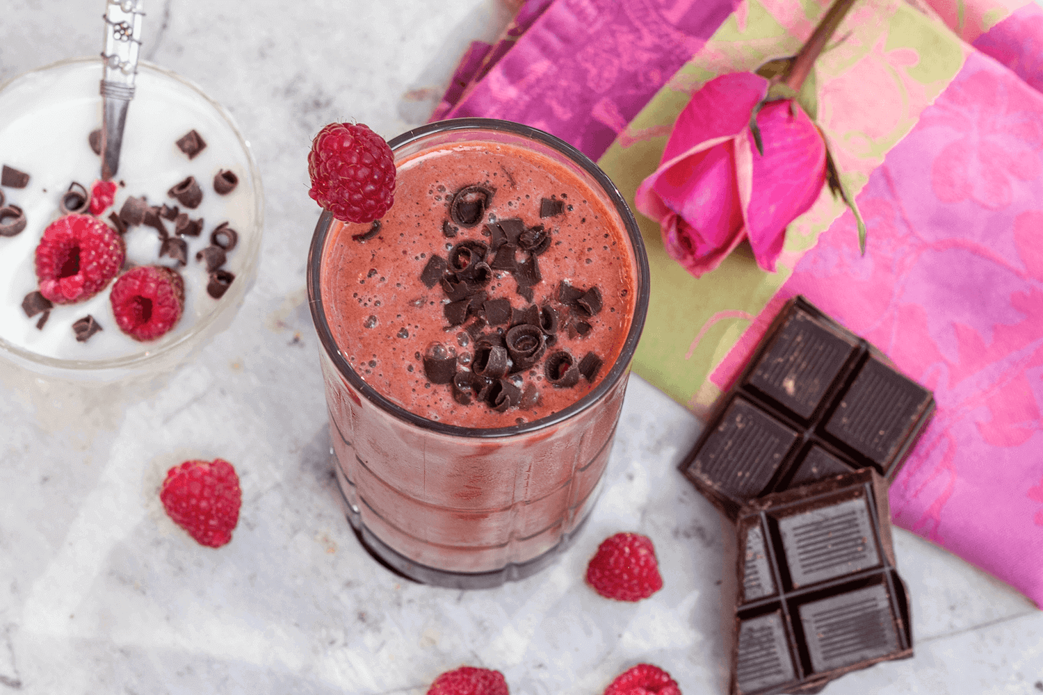 Teeccino Chocolate Raspberry Yogurt Frappe
