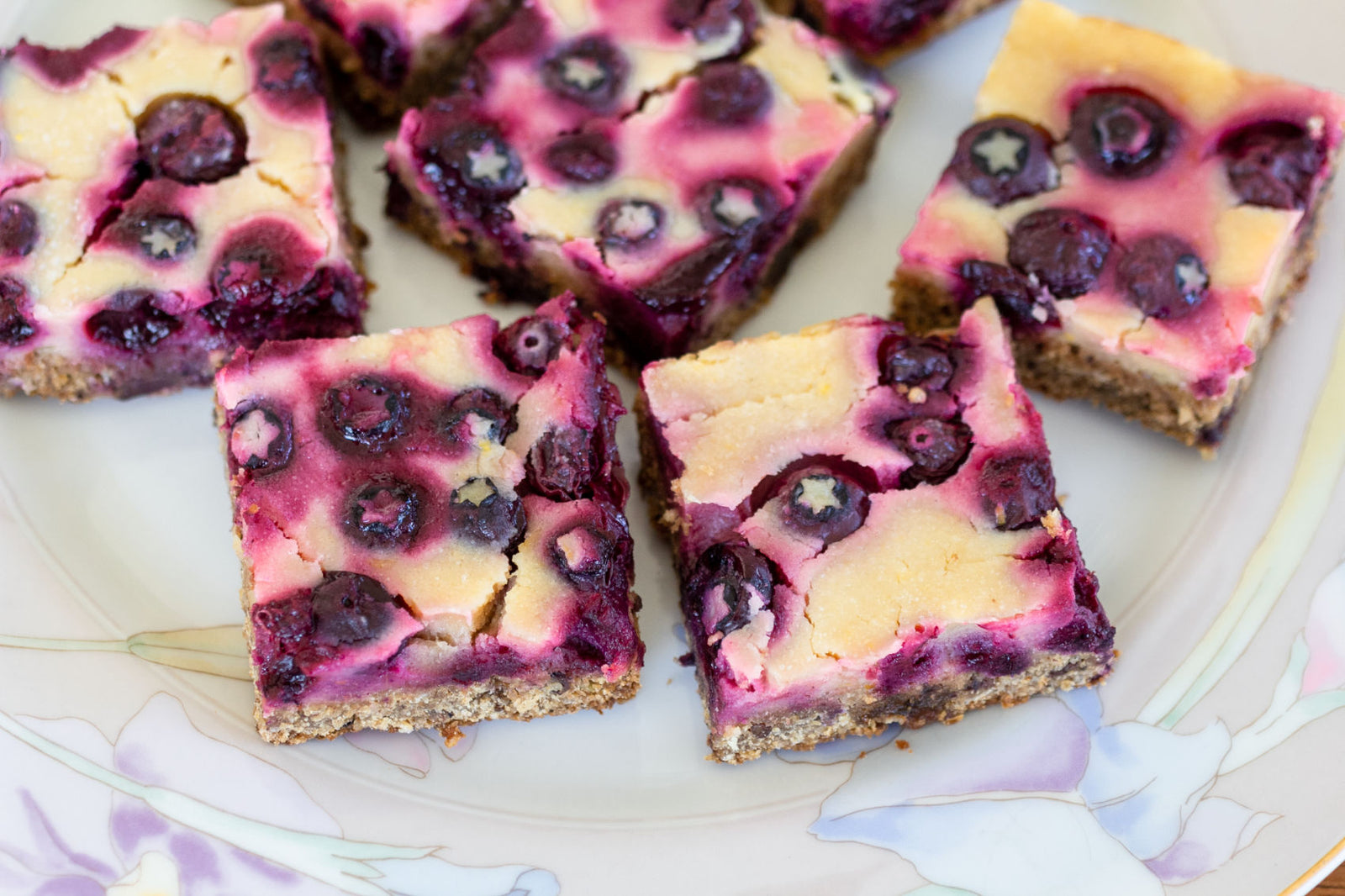 Gluten-Free Meyer Lemon Blueberry Squares