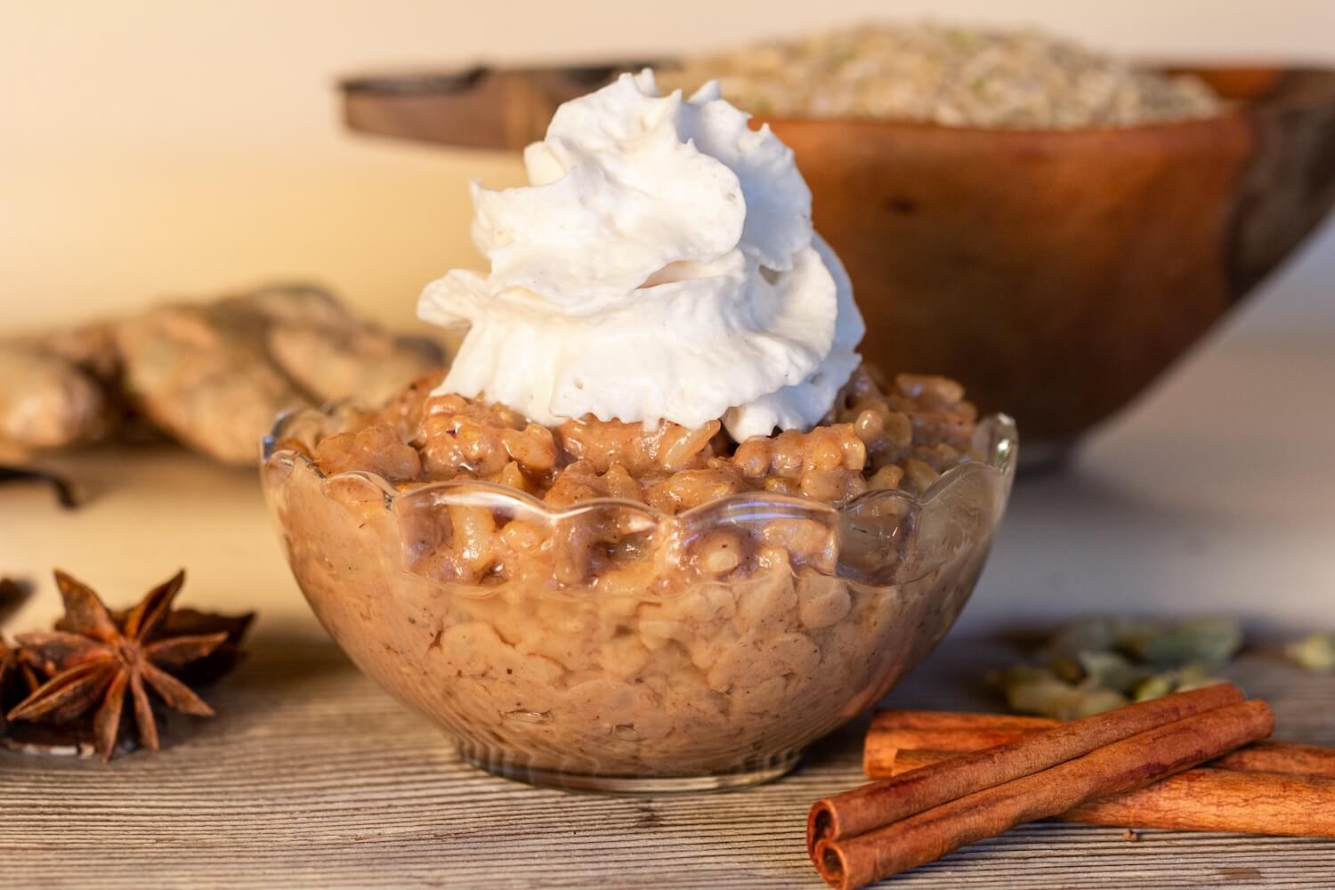 Vegan Chai Rice Pudding