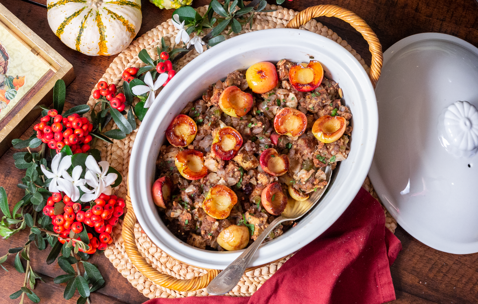 Teechia Cranberry Apple Stuffing