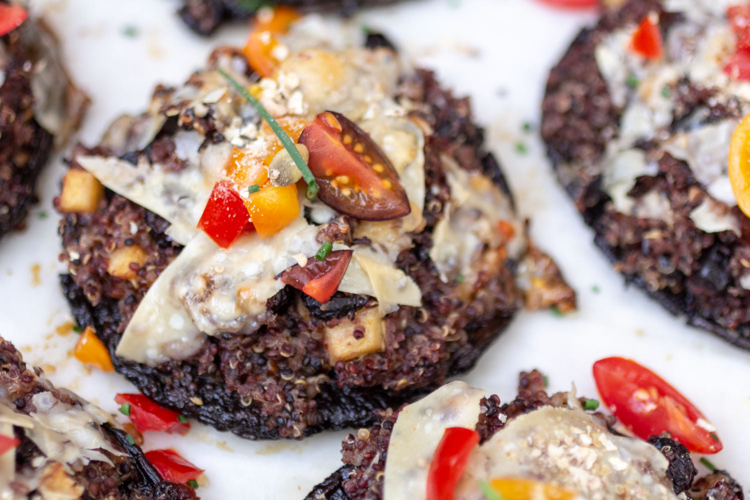 TeeChia Stuffed Portobello Mushrooms
