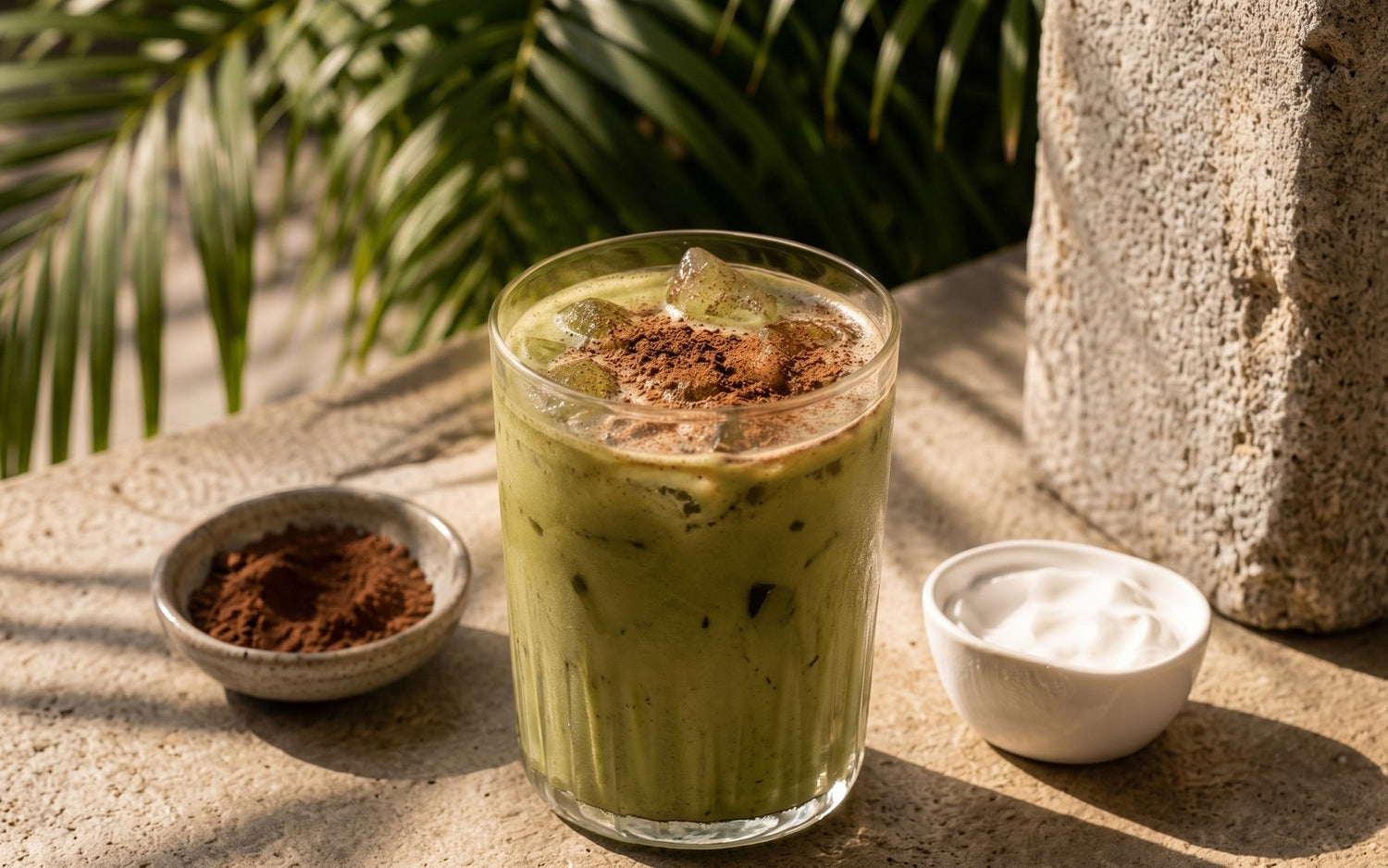 Cacao Coconut Matcha Latte