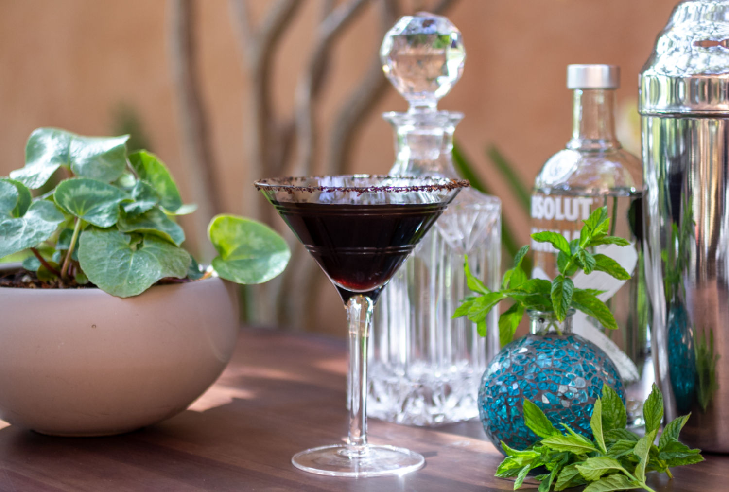 Teeccino Chocolate Mint Martini