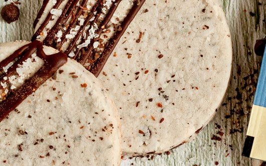 Dark Chocolate Tea Cookies made with Teeccino Dark Chocolate Prebiotic SuperBoost Herbal Tea