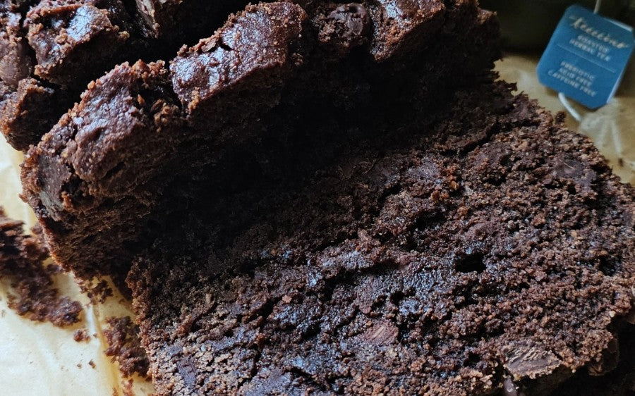 Fresh Milled Chocolate Breakfast Bread made with Teeccino Instant French Roast Herbal Coffee