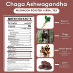 Chaga Ashwagandha Butterscotch Cream Mushroom Herbal Tea