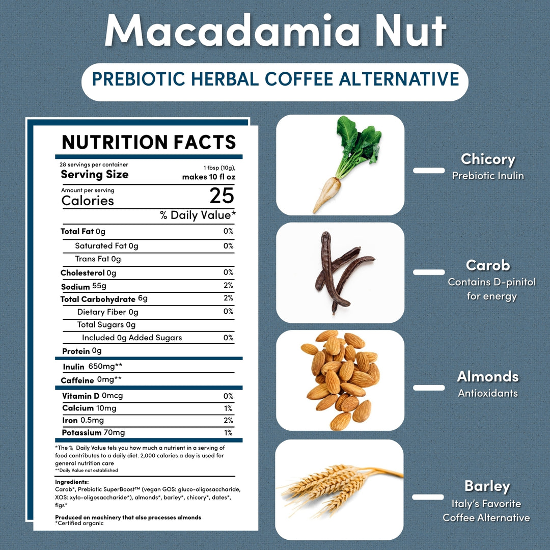 Macadamia Nut Prebiotic SuperBoost Herbal Coffee - Image 2