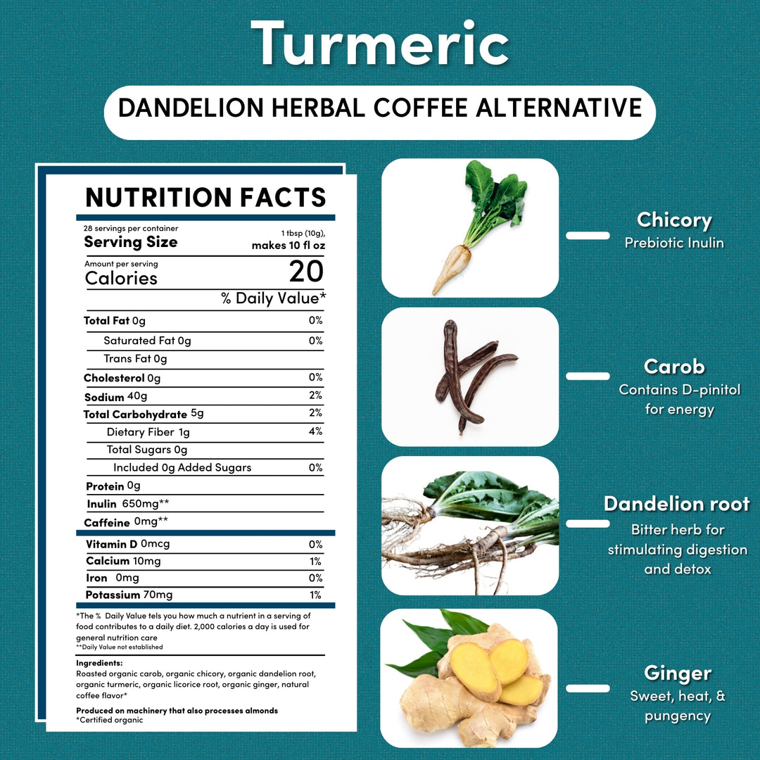 Dandelion Turmeric Herbal Coffee - Image 2