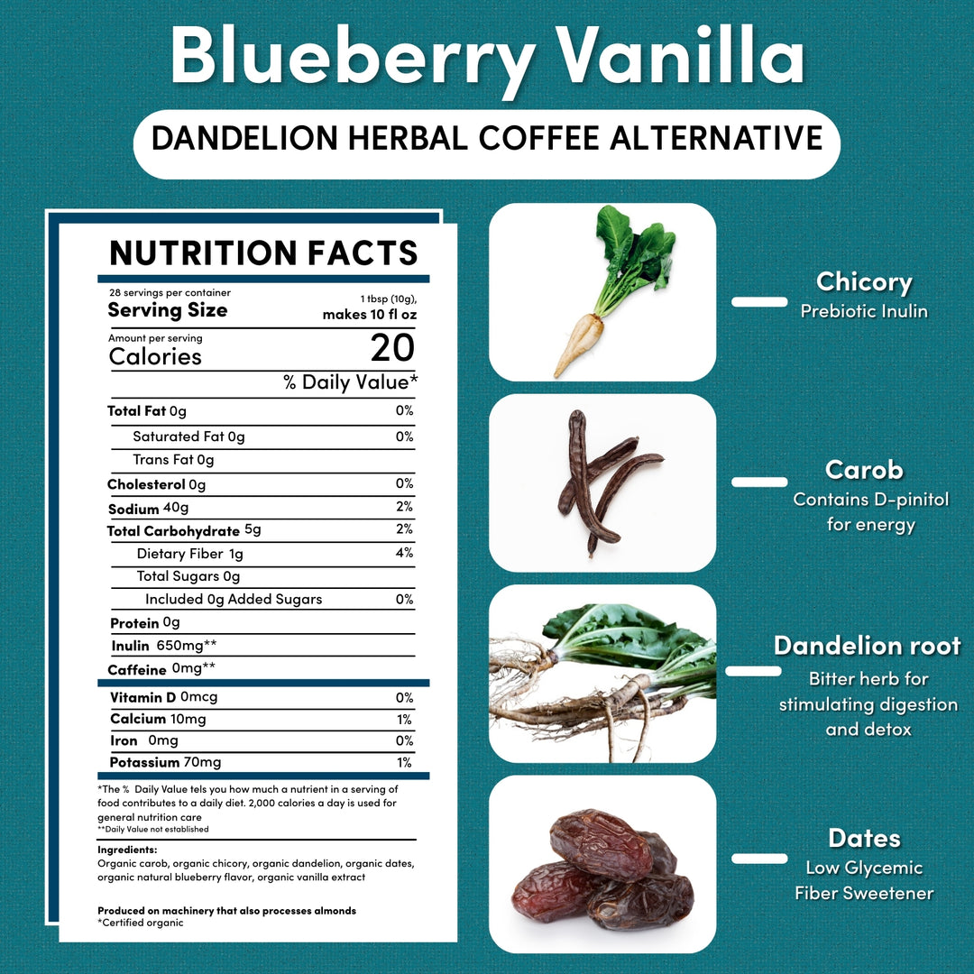 Blueberry Vanilla Chicory Herbal Coffee - Image 2
