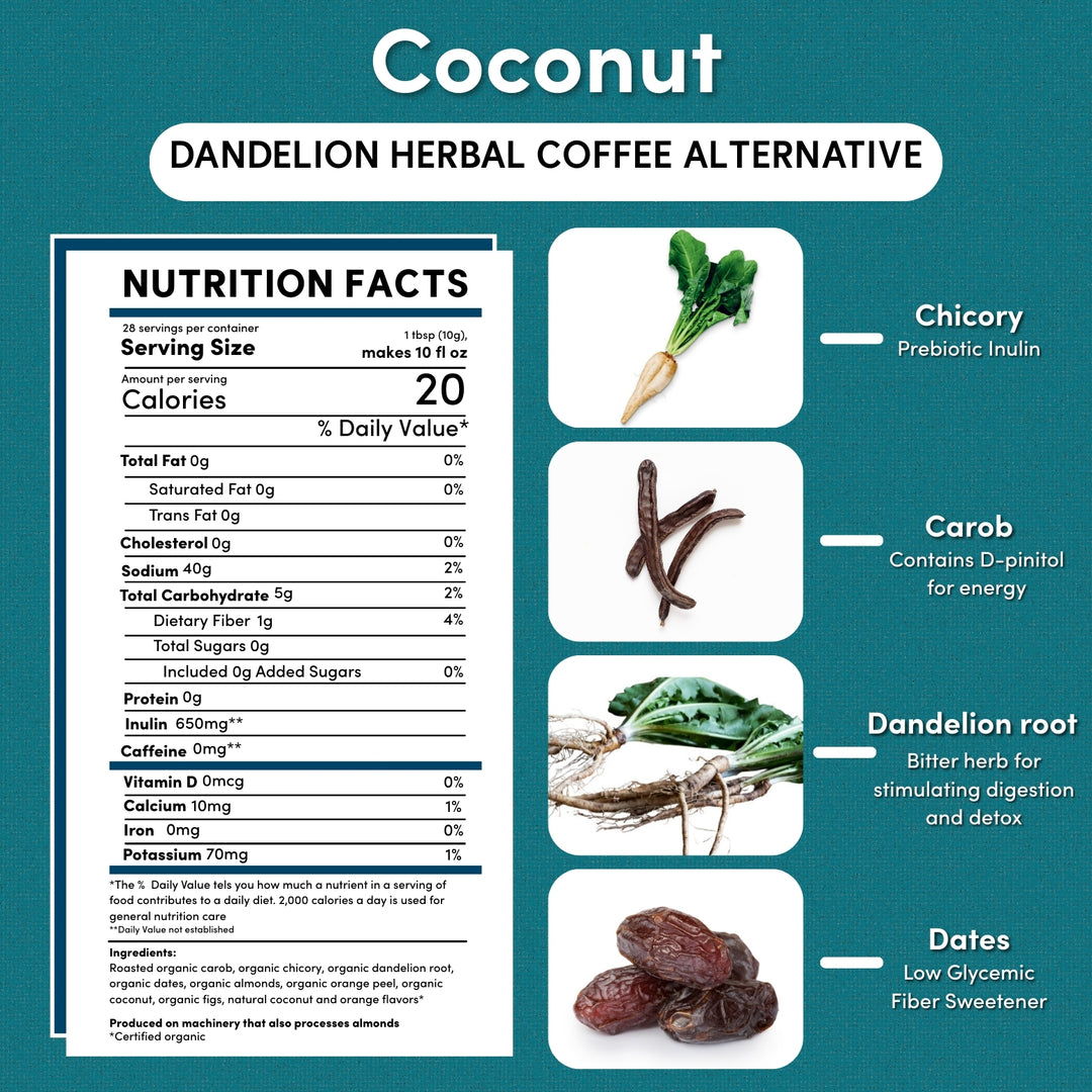 Dandelion Coconut Herbal Coffee - Image 2