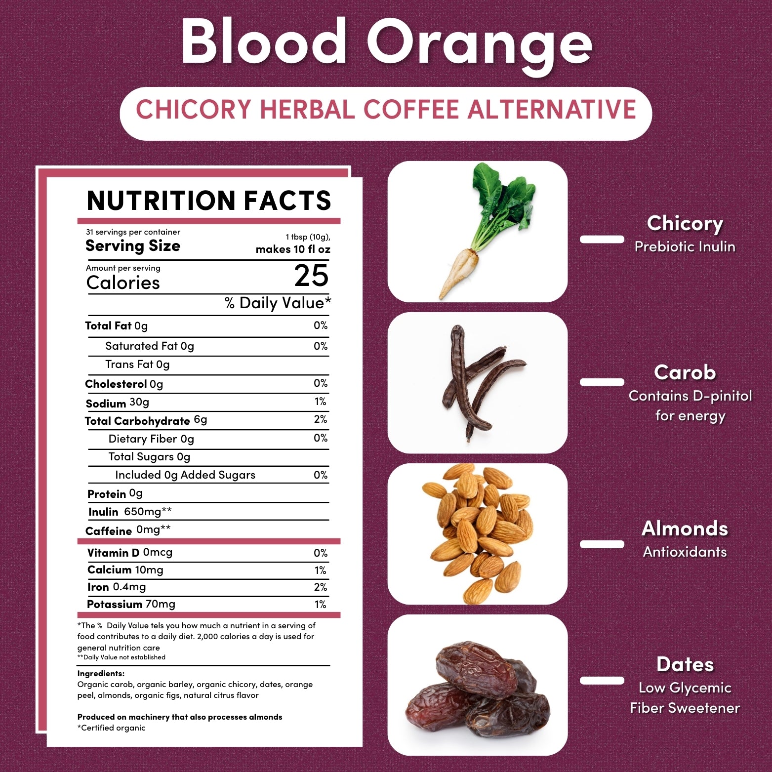 Blood Orange Chicory Herbal Coffee