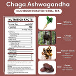 Chaga Ashwagandha Butterscotch Cream Mushroom Herbal Tea