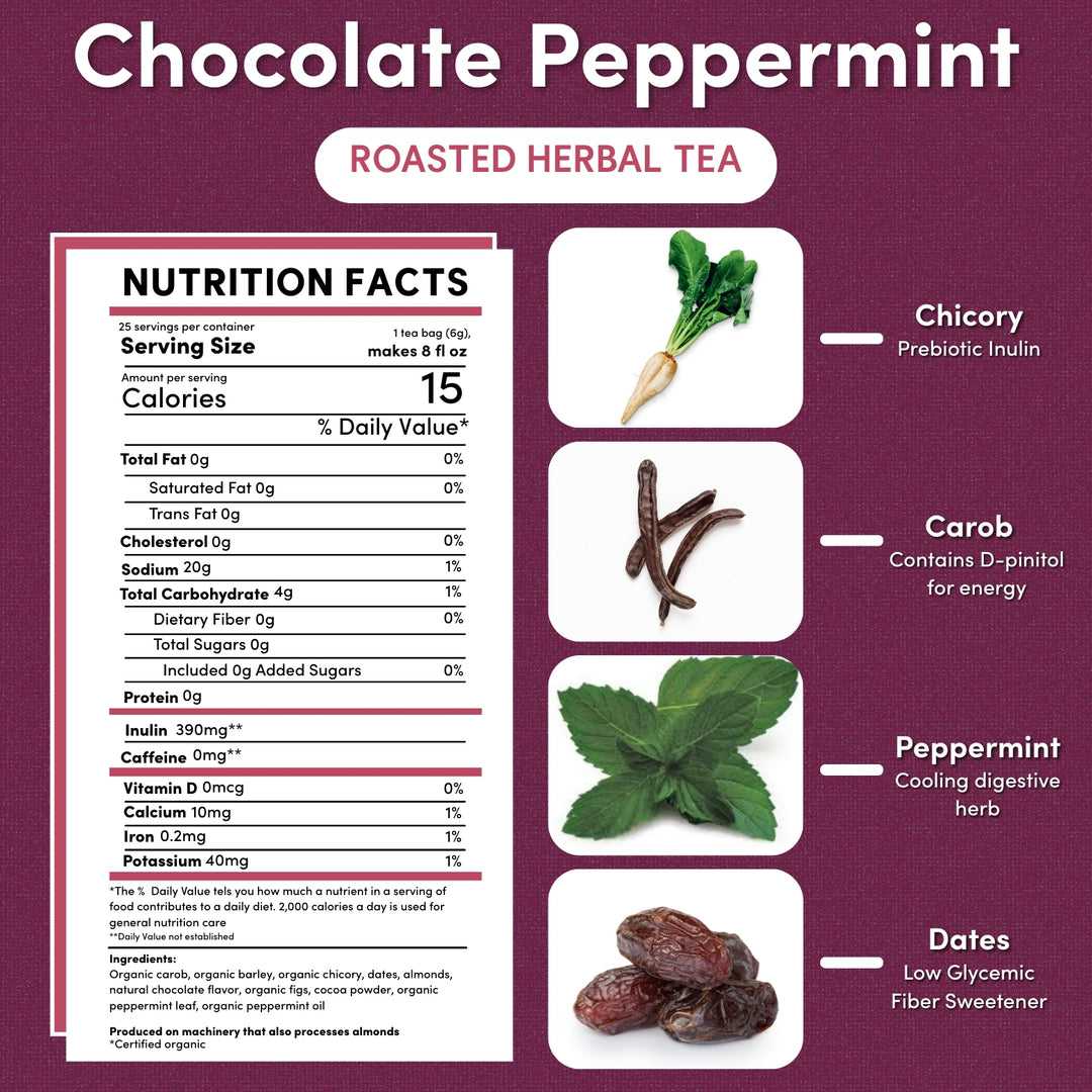 Chocolate Peppermint Roasted Herbal Tea - Image 3