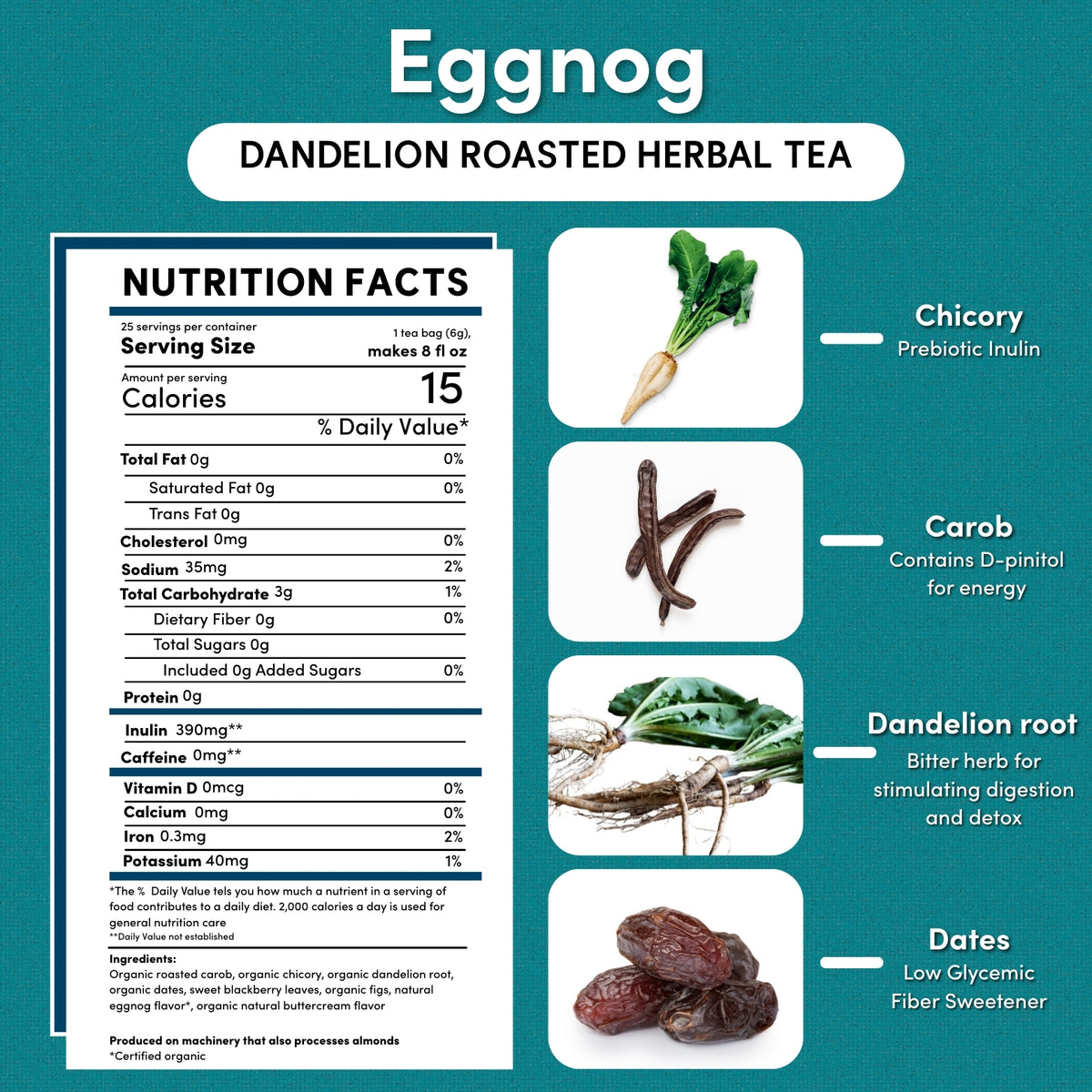 Holiday Eggnog Roasted Herbal Tea