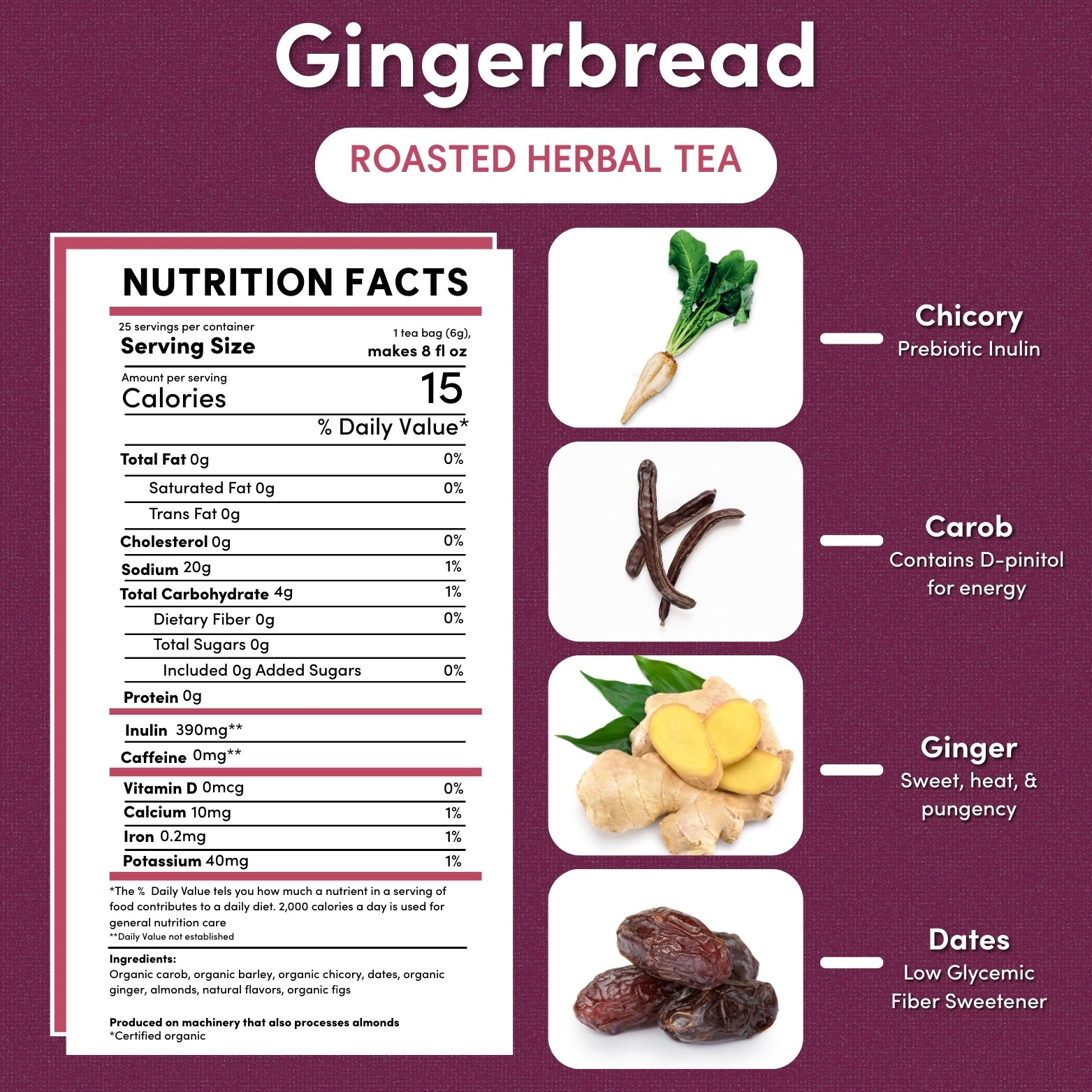 Gingerbread Herbal Tea – Teeccino