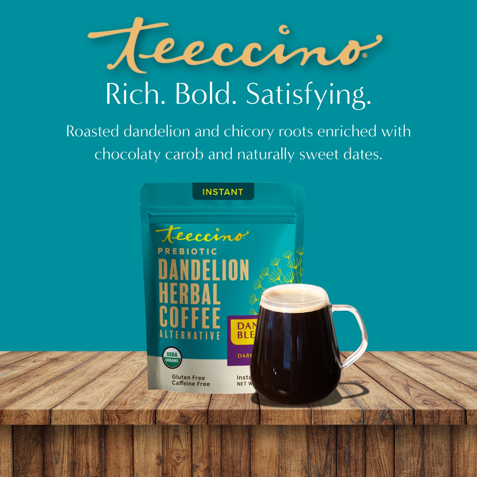 Instant Dandelion Herbal Coffee – Teeccino