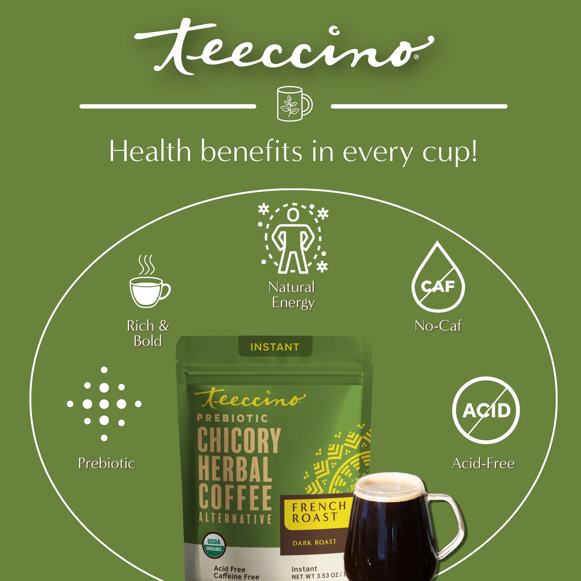 Instant French Roast Herbal Coffee