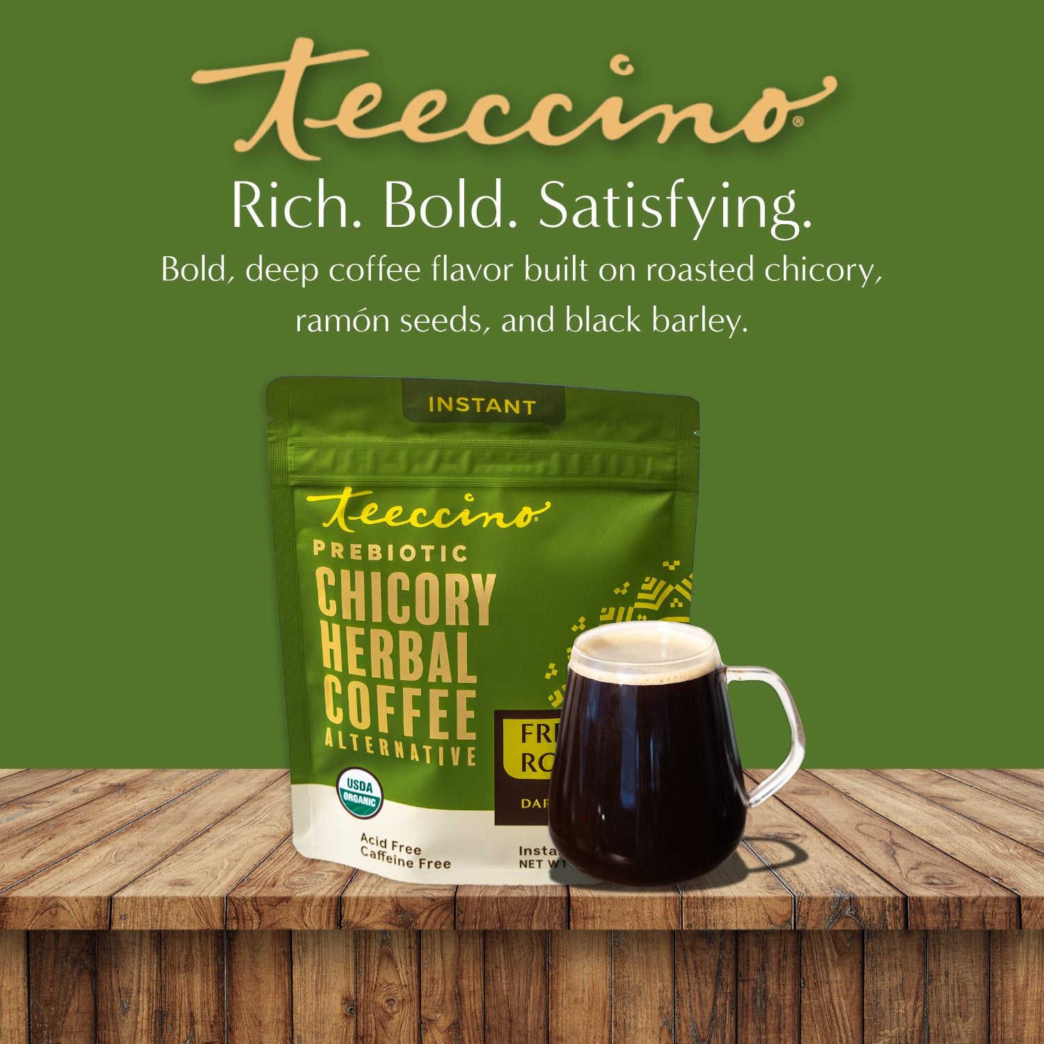 Instant French Roast Herbal Coffee – Teeccino