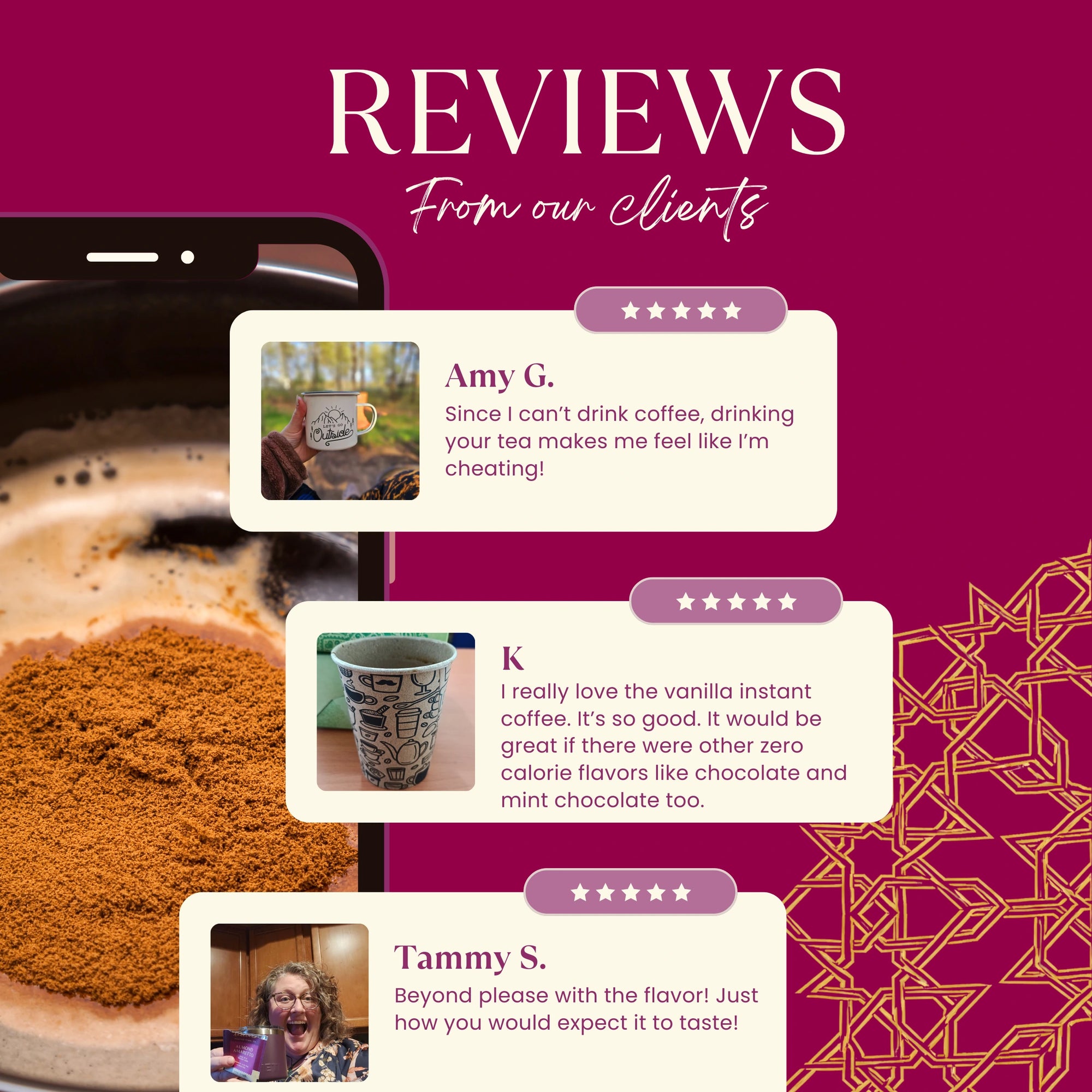 Instant Vanilla Nut Herbal Coffee