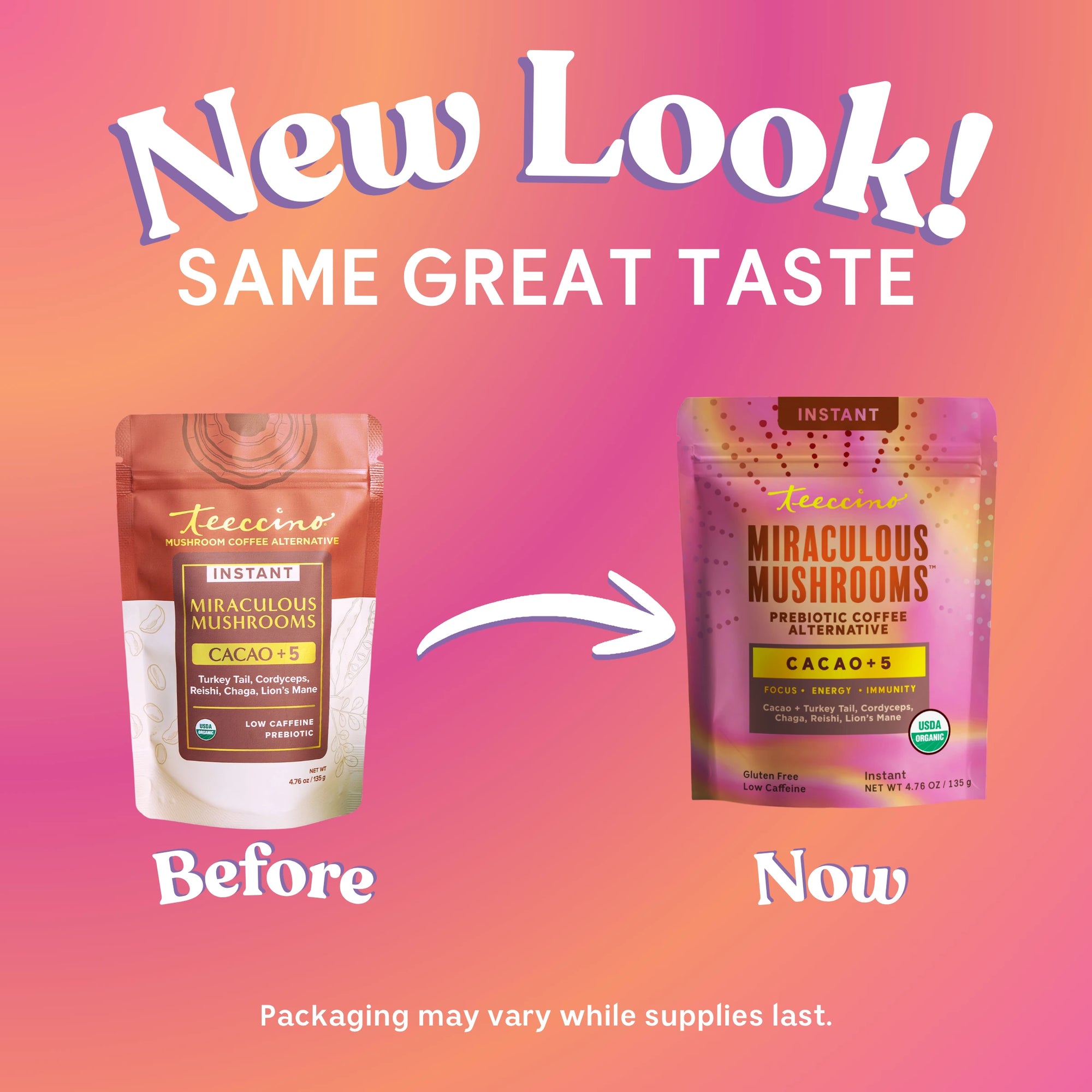 Miraculous Mushrooms® Cacao + 5 – Teeccino