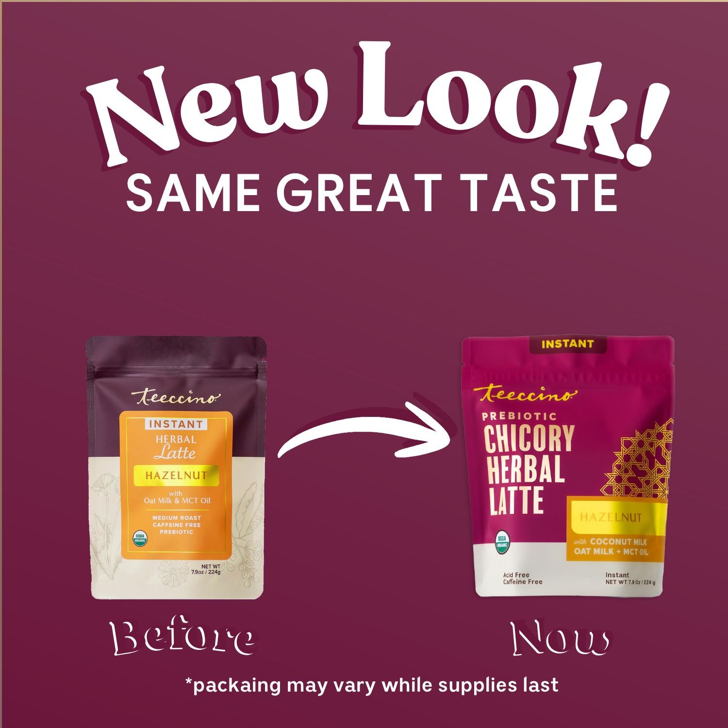 Instant Hazelnut Herbal Latte – Teeccino