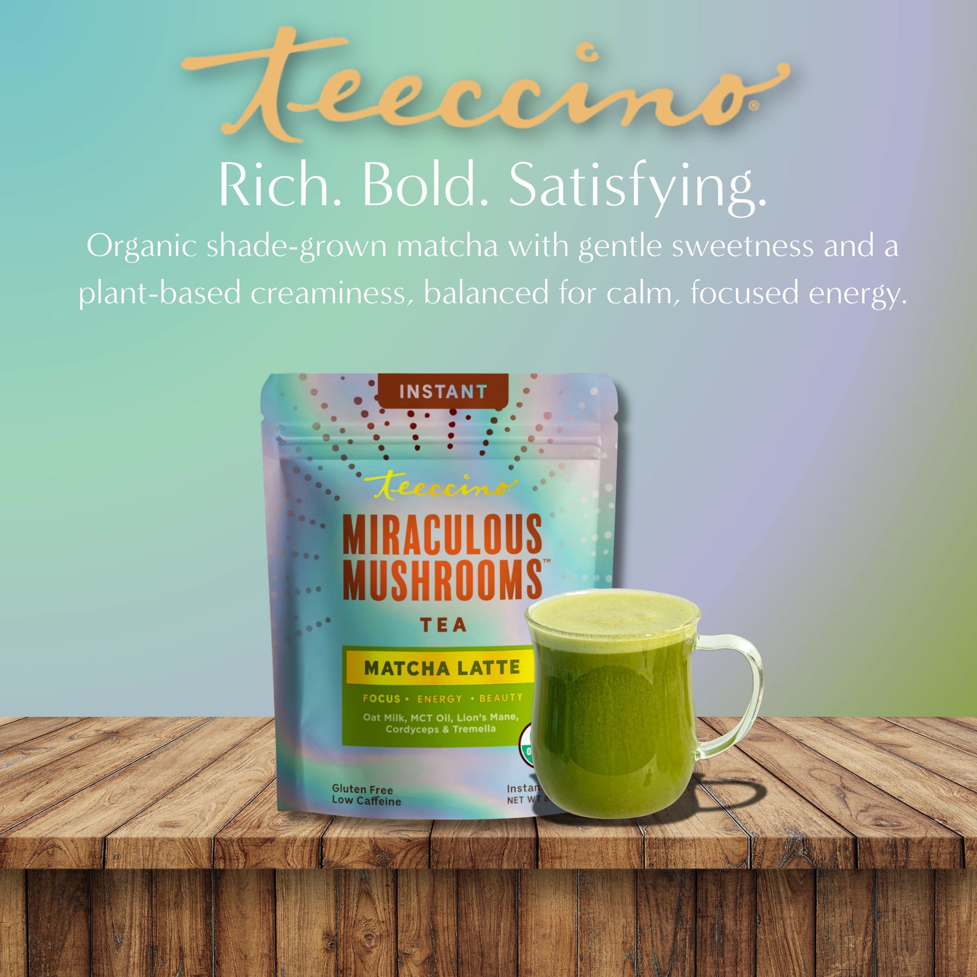 Miraculous Mushrooms® Matcha Latte – Teeccino
