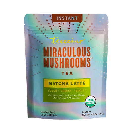 Hero view of Teeccino Instant Miraculous Mushrooms Matcha Latte