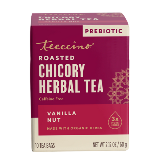 Teeccino Vanilla Nut Herbal Tea - Hero panel