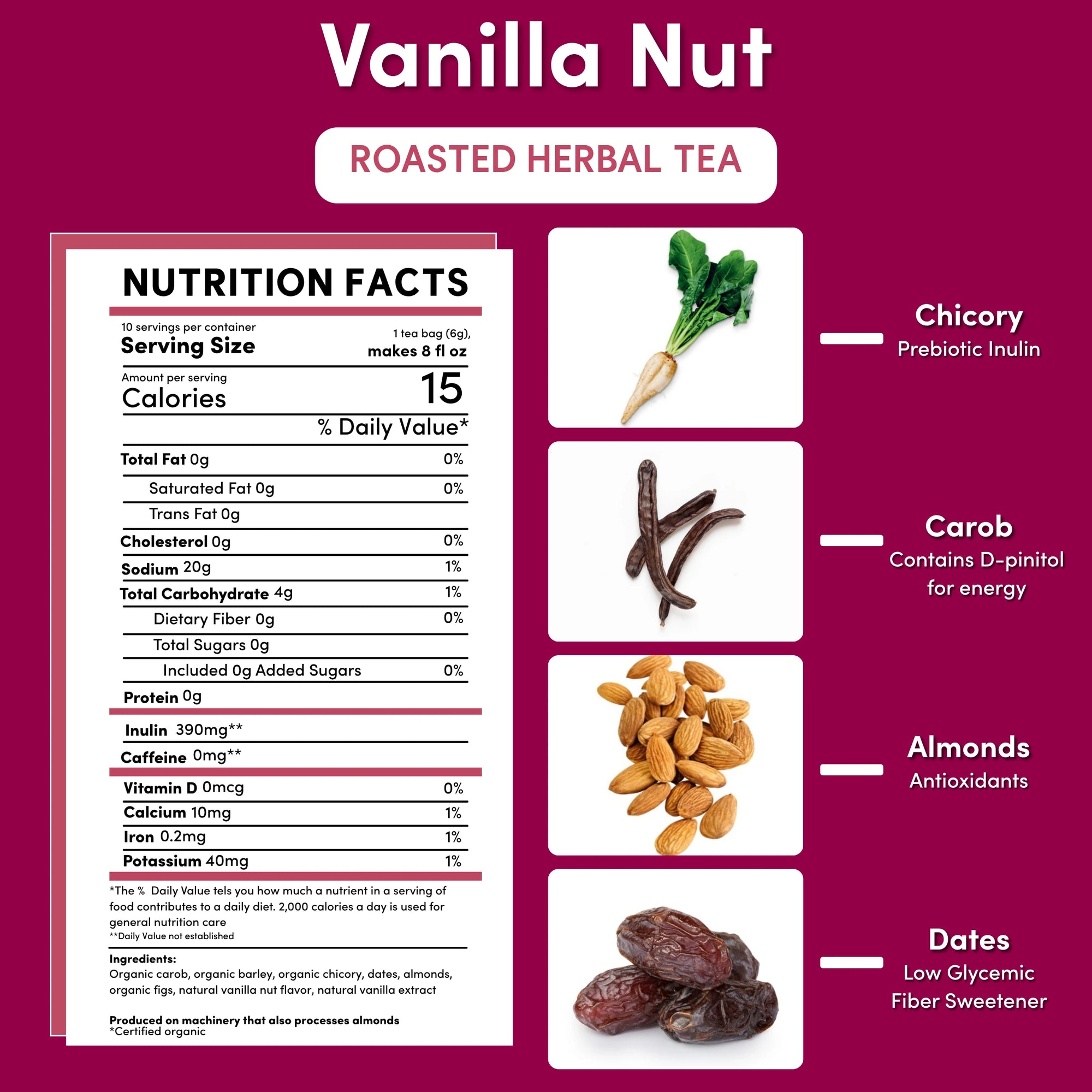 Vanilla Nut Roasted Herbal Tea