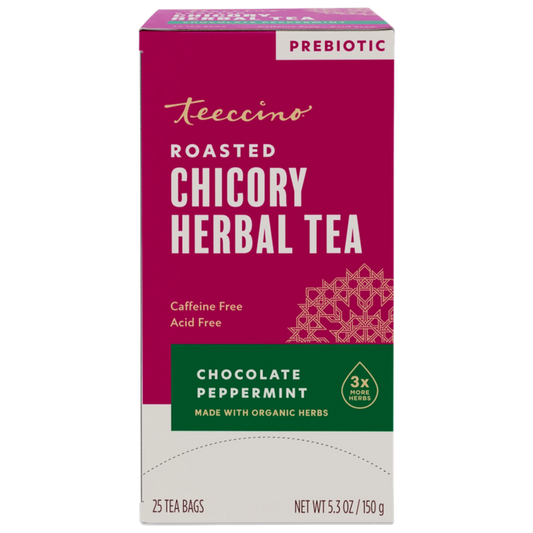 Hero view of Teeccino Chocolate Peppermint Roasted Herbal Tea