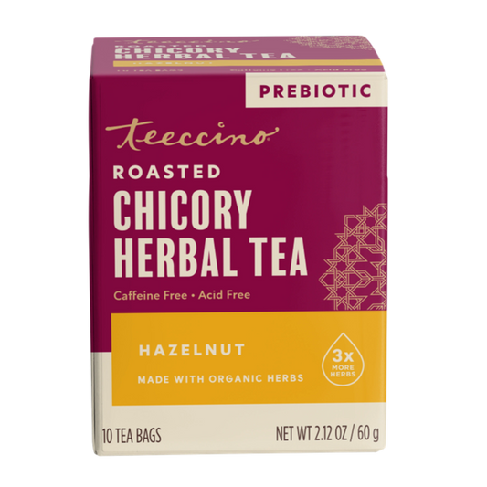 Teeccino Hazelnut Herbal Tea - Hero panel
