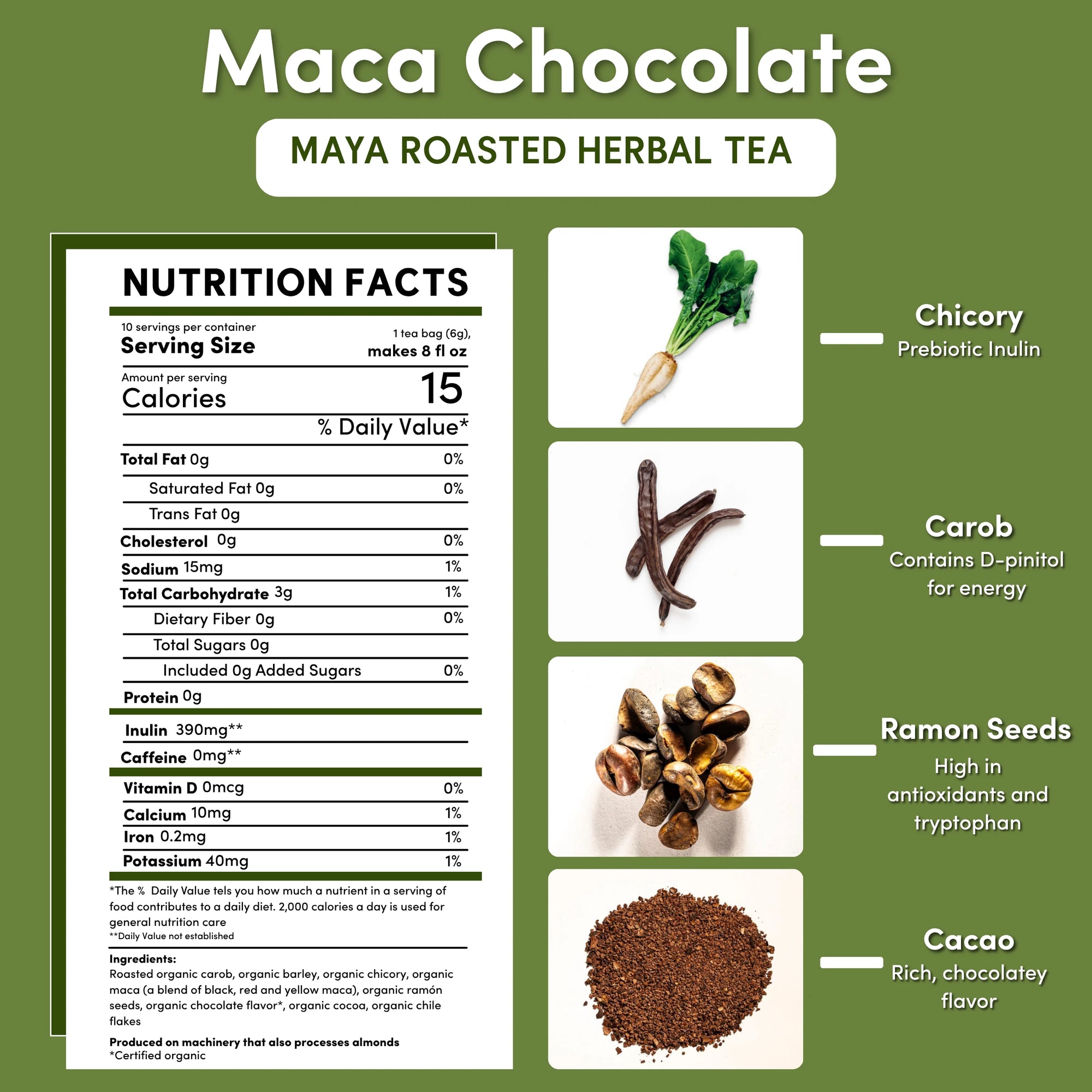 Maca Chocolate Roasted Herbal Tea