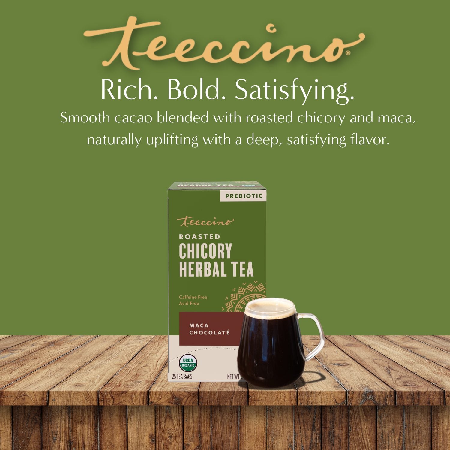 Maca Chocolate Herbal Tea – Teeccino