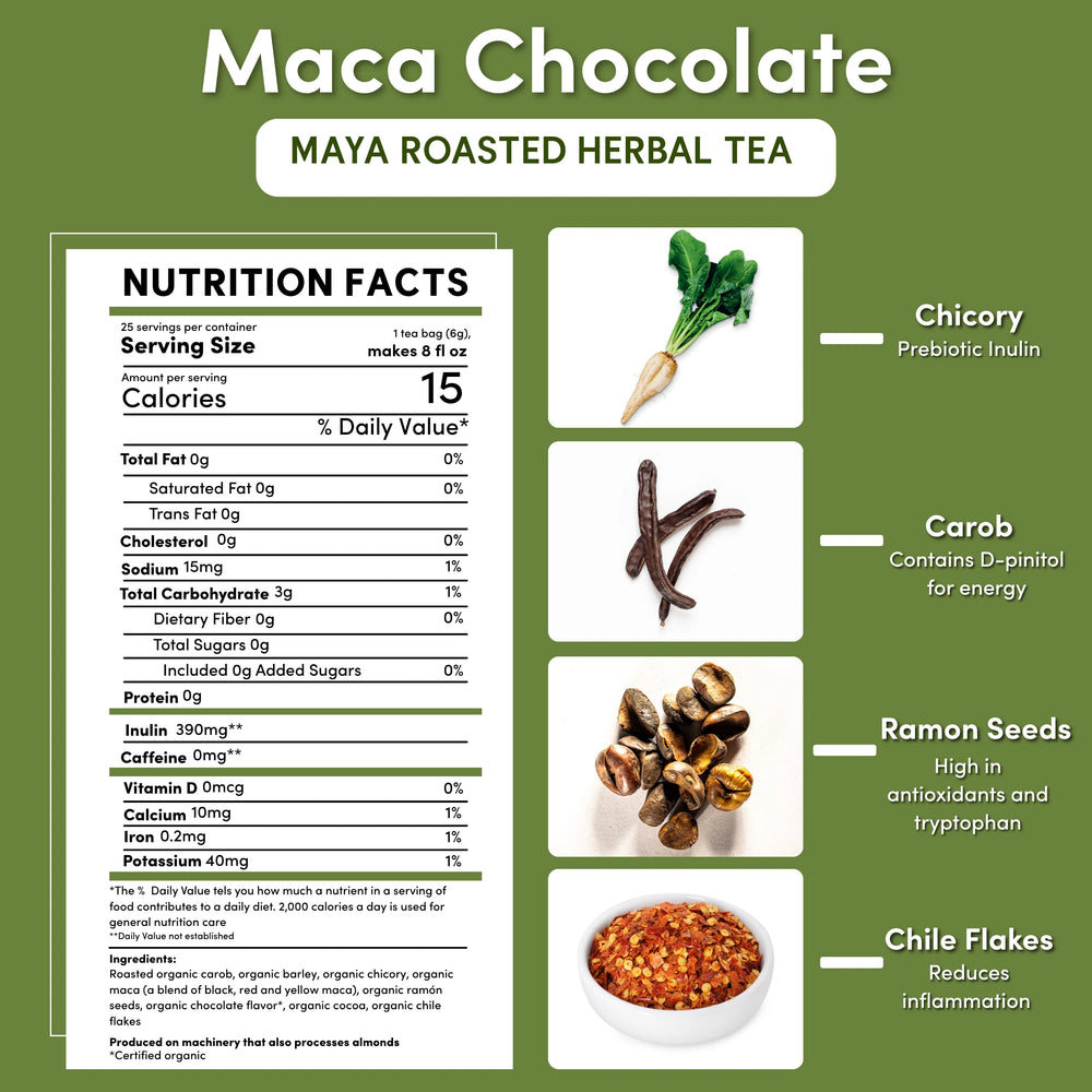 Maca Chocolate Roasted Herbal Tea