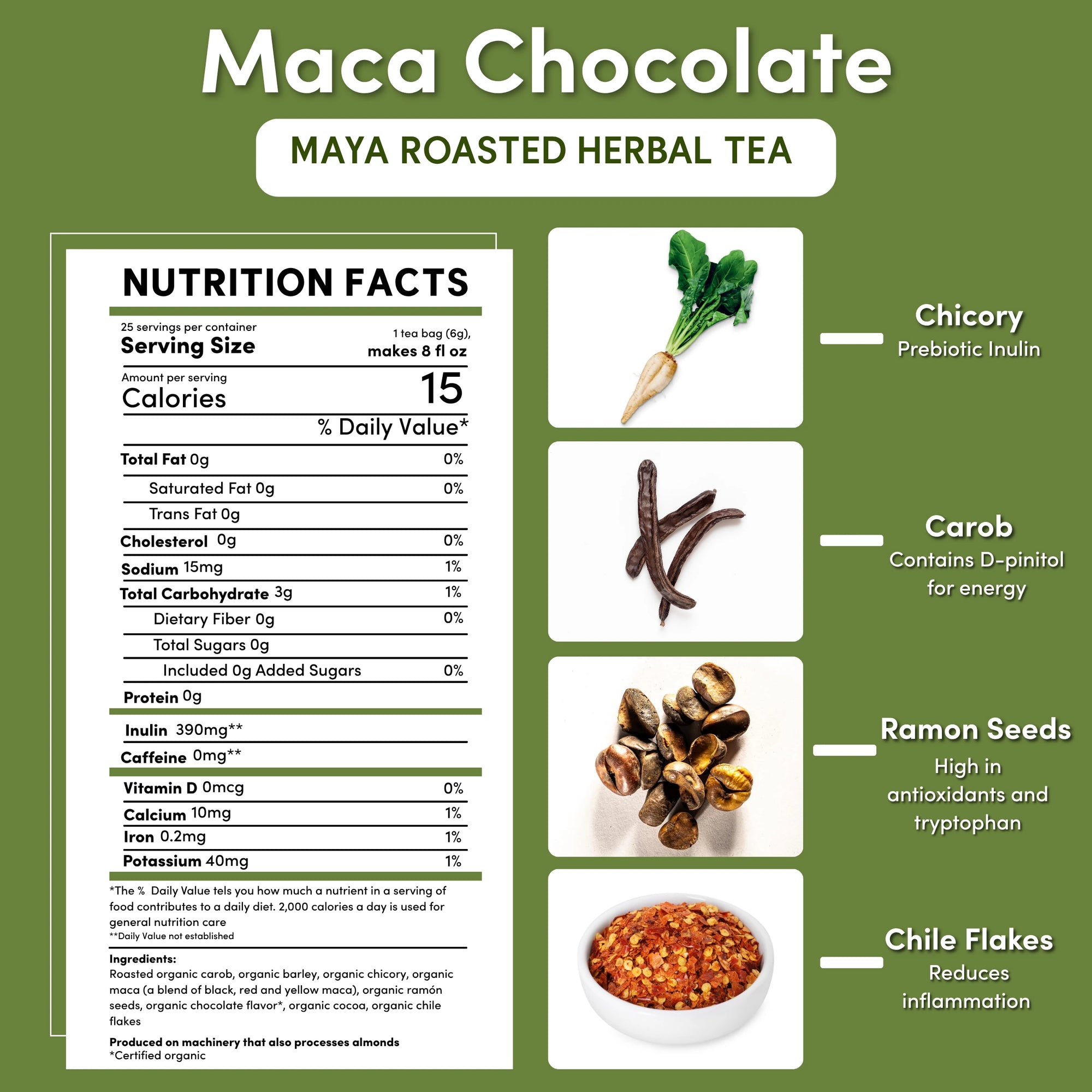 Maca Chocolate Roasted Herbal Tea