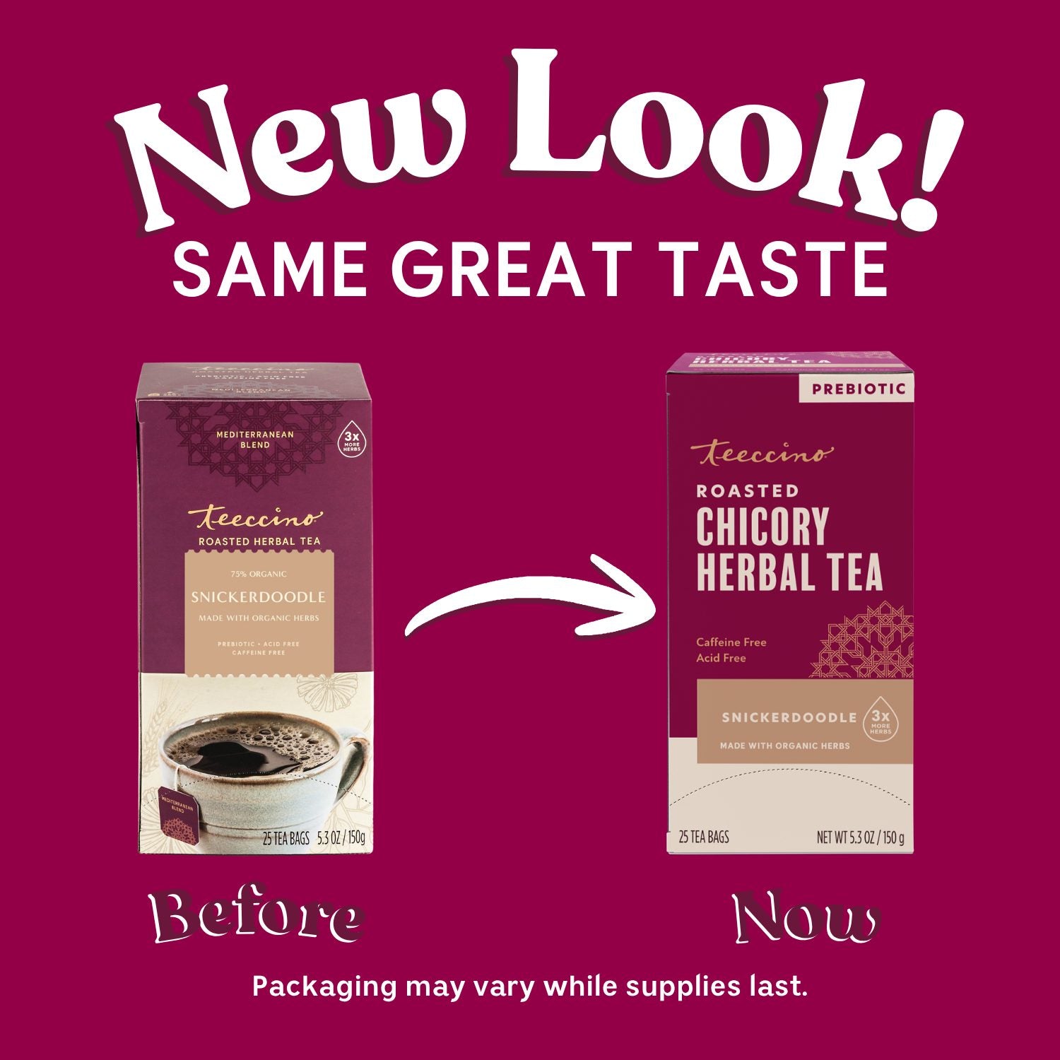 Snickerdoodle Roasted Herbal Tea – Teeccino