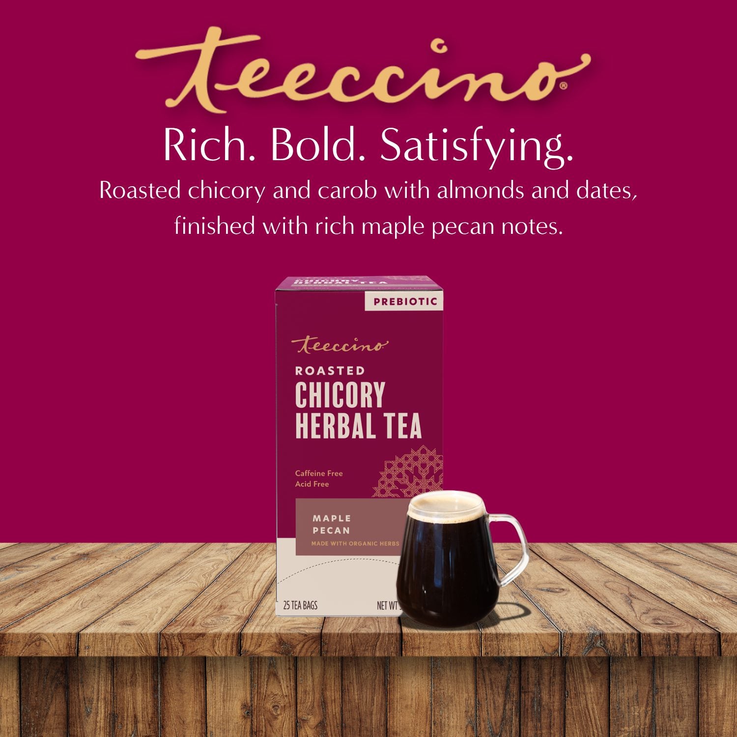 Maple Pecan Roasted Herbal Tea – Teeccino