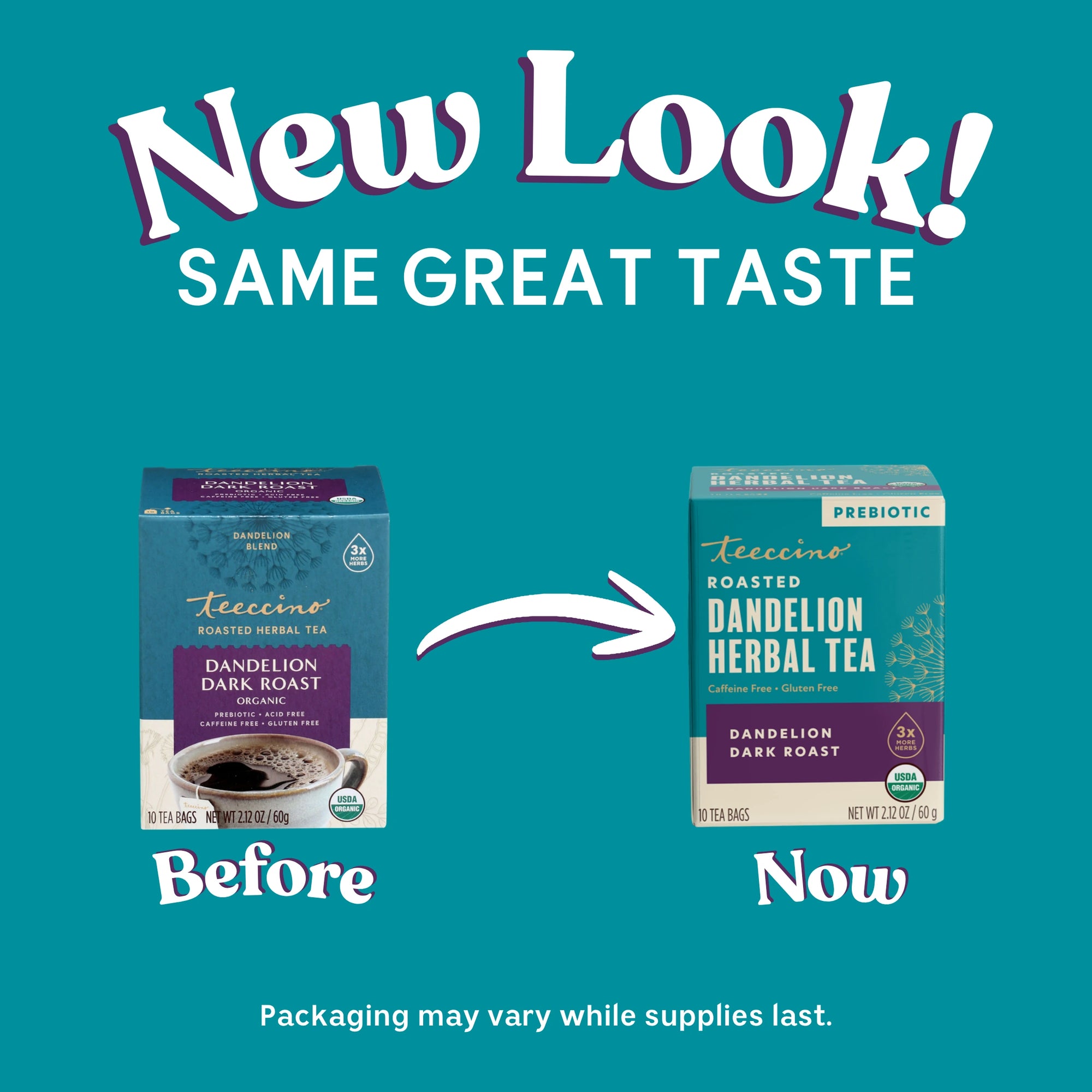 Dandelion Dark Roast Roasted Herbal Tea