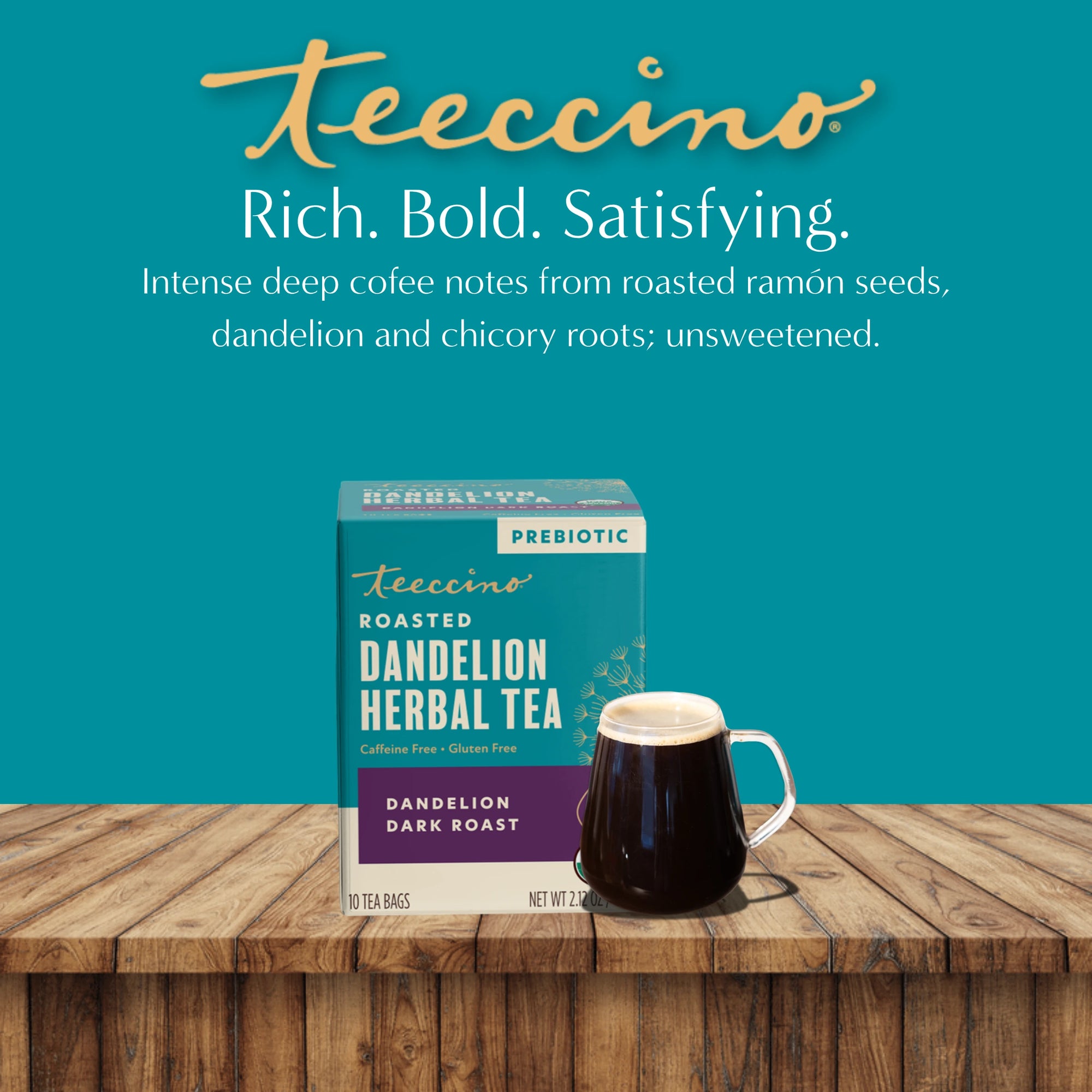 Dandelion Dark Roast Roasted Herbal Tea